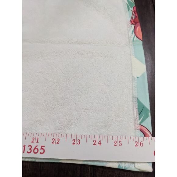 Set Pack Of 2 Flamingo Multi Purpose Terry Kitchen Dish Hand Towel New Monstera - Picture 4 of 4